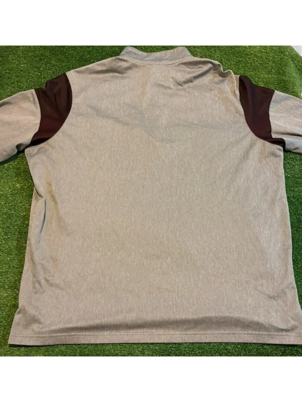 Ohio State Buckeyes 1/4 zip mens 2XL gray black nike jacket pullover football